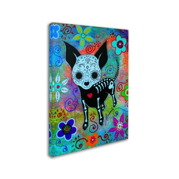 Prisarts 'Chihuahua Dog Black Face Al' Canvas Art,14x19